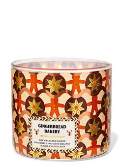 Nến 3 Bấc Gingerbread Bakery 3-Wick Candle