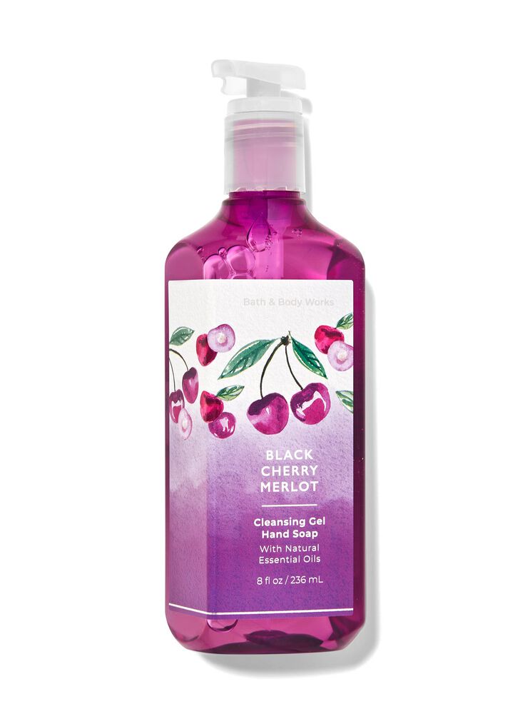 Xà phòng rửa tay dạng gel làm sạch Black Cherry Merlot Cleansing Gel Hand Soap Nước Rửa Tay Dạng Gel