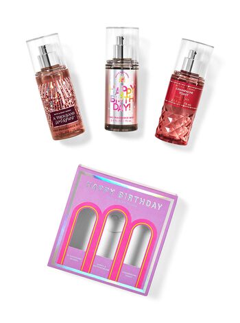 Bộ Qu&agrave; Tặng Mini Size Happy Birthday Fine Fragrance Mist Trio Mini Gift Box Set Bộ Qu&agrave; Tặng Mini Size