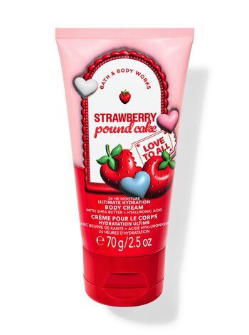 Strawberry Pound Cake Travel Size Ultimate Hydration Body Cream Kem dưỡng thể cấp ẩm tối ưu mini Strawberry Pound Cake Travel Size Ultimate Hydration Body Cream