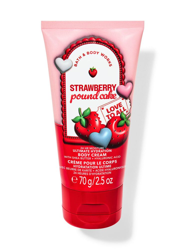 Strawberry Pound Cake Travel Size Ultimate Hydration Body Cream Kem dưỡng thể cấp ẩm tối ưu mini