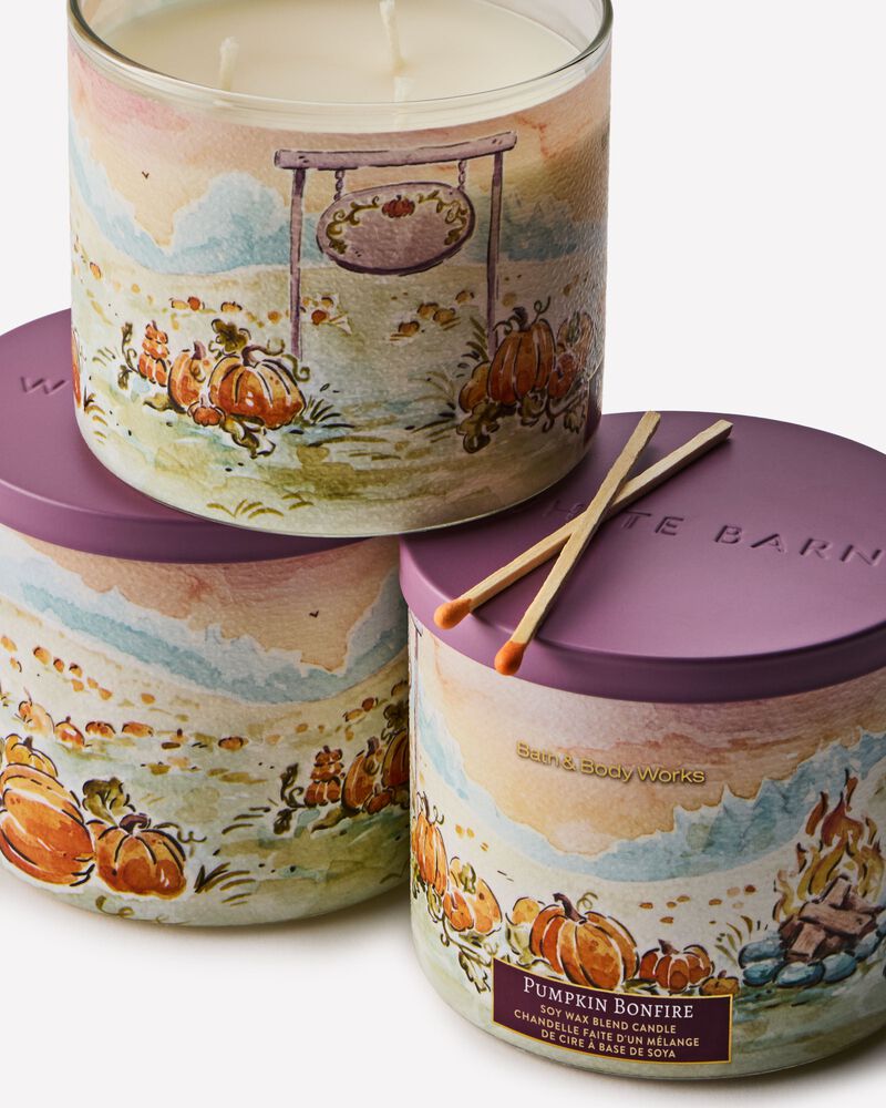 Nến 3 Bấc Pumpkin Bonfire 3-Wick Candle 3-Wick Candle
