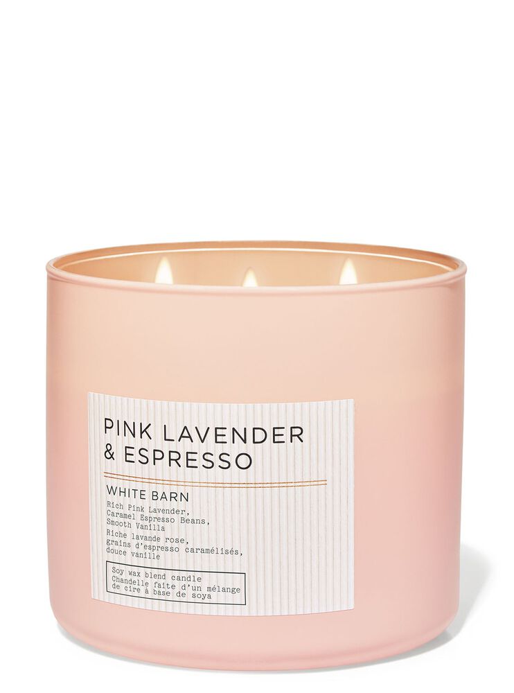 Nến 3 Bấc Pink Lavender & Espresso 3-Wick Candle Nến 3 Bấc