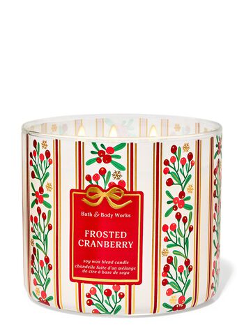 Nến 3 Bấc Frosted Cranberry 3-Wick Candle Nến 3 Bấc