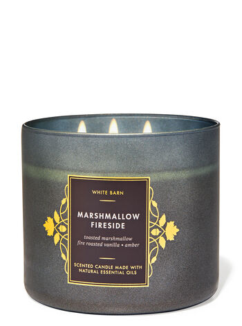 Marshmallow Fireside 3-Wick Candle Nến 3 tim Marshmallow Fireside 3-Wick Candle