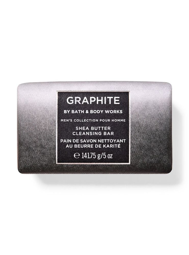 X&agrave; Ph&ograve;ng Cục Bơ Hạt Mỡ Graphite Shea Butter Cleansing Bar X&agrave; Ph&ograve;ng Cục