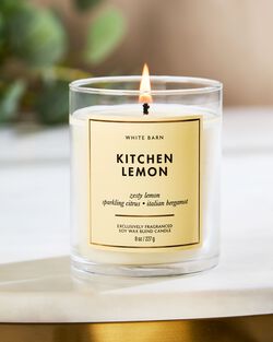 Nến 1 Bấc Kitchen Lemon Single Wick Candle image number null