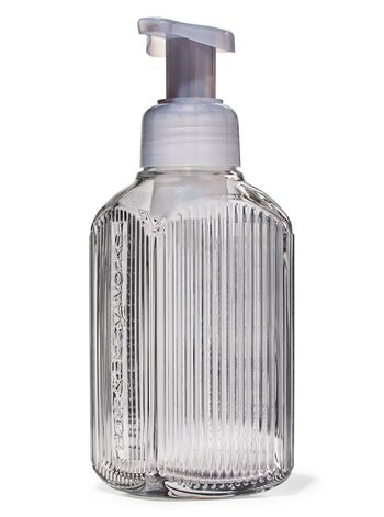 Gray Vertical Lines Gentle & Clean Foaming Hand Soap Dispenser B&igrave;nh Đựng X&agrave; Ph&ograve;ng Tạo Bọt Dịu Nhẹ