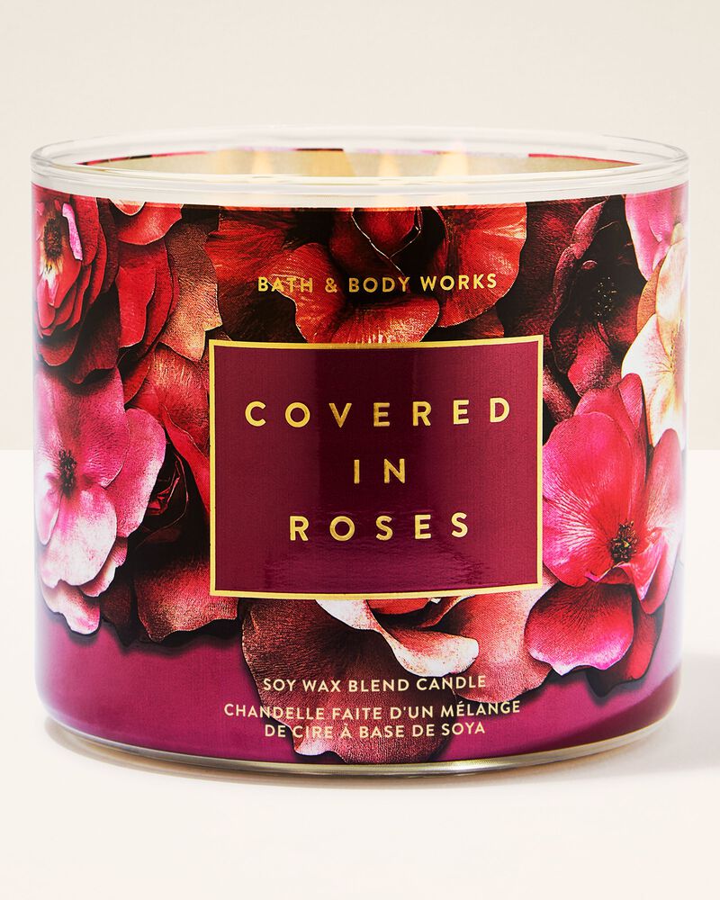 Nến 3 Bấc Covered In Roses 3-Wick Candle 3-Wick Candle