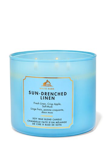 Nến 3 Bấc Sun-Drenched Linen 3-Wick Candle Nến 3 Bấc