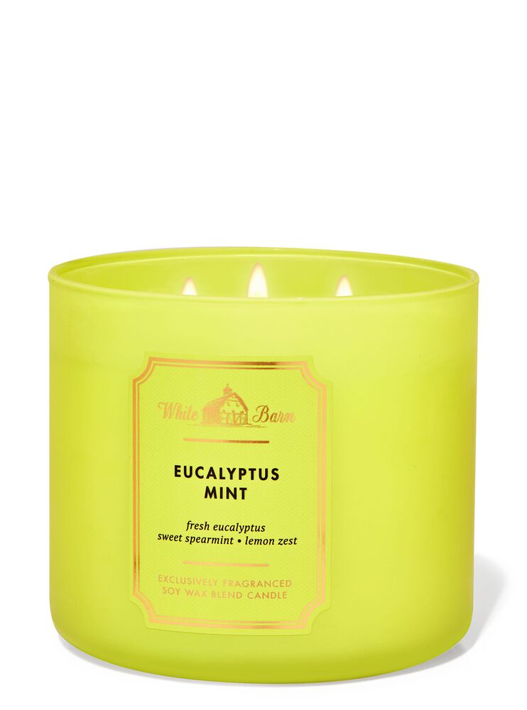 Nến 3 Bấc Eucalyptus Mint 3-Wick Candle Nến 3 Bấc