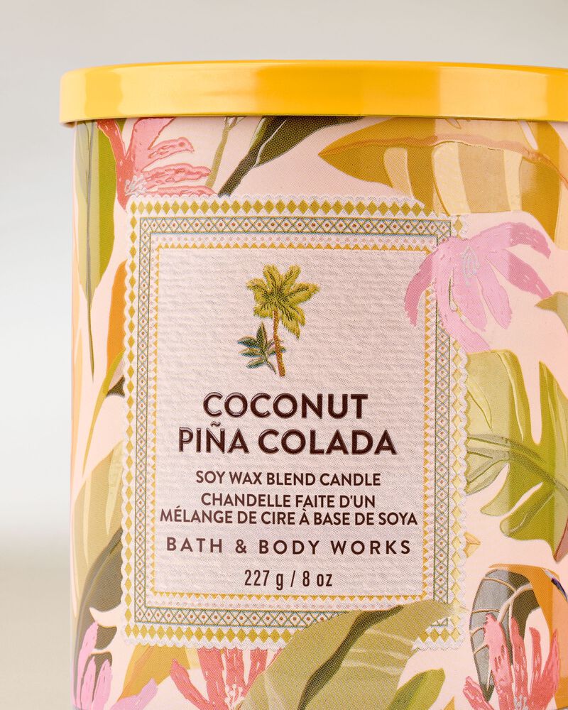Nến 1 Bấc Coconut Pi&ntilde;a Colada Single Wick Candle Single Wick Candle