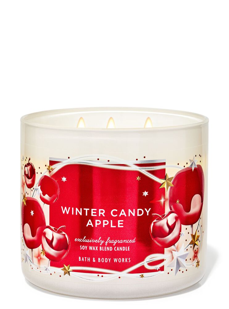 Nến 3 Bấc Winter Candy Apple 3-Wick Candle Nến 3 Bấc