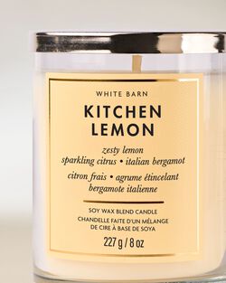 Nến 1 Bấc Kitchen Lemon Single Wick Candle image number null