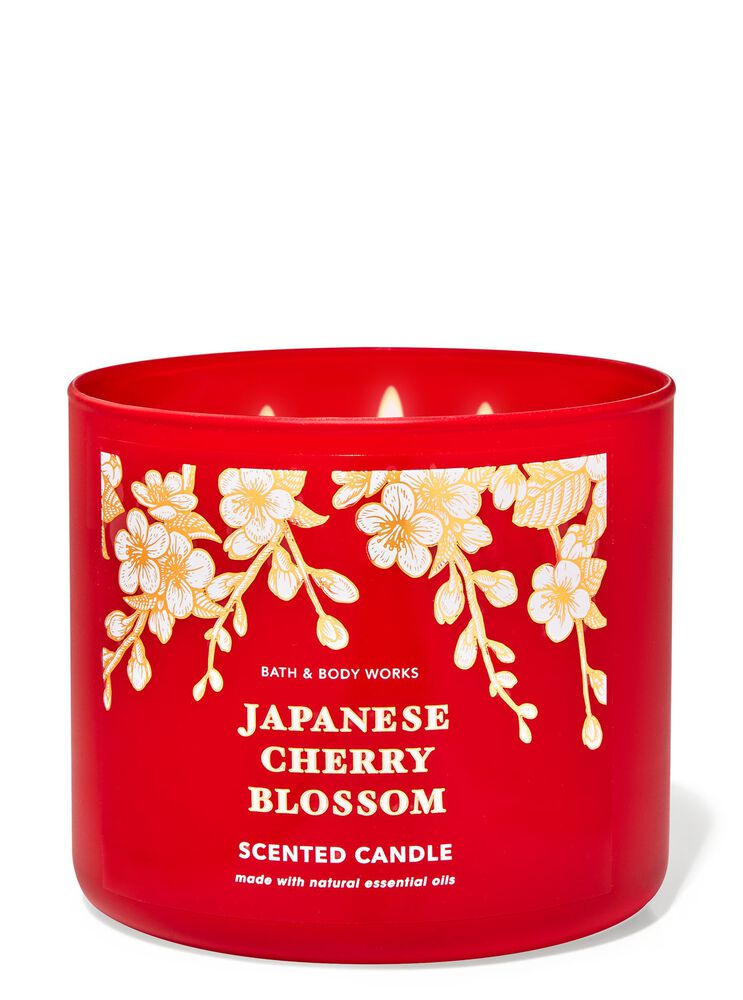 Nến 3 Bấc Japanese Cherry Blossom 3-Wick Candle Nến 3 Bấc