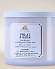 Nến 3 Bấc Violet & Musk 3-Wick Candle image number null