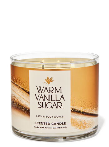 Warm Vanilla Sugar 3-Wick Candle Nến 3 tim Warm Vanilla Sugar 3-Wick Candle