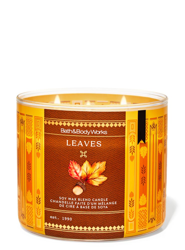 Nến 3 Bấc Leaves 3-Wick Candle Nến 3 Bấc
