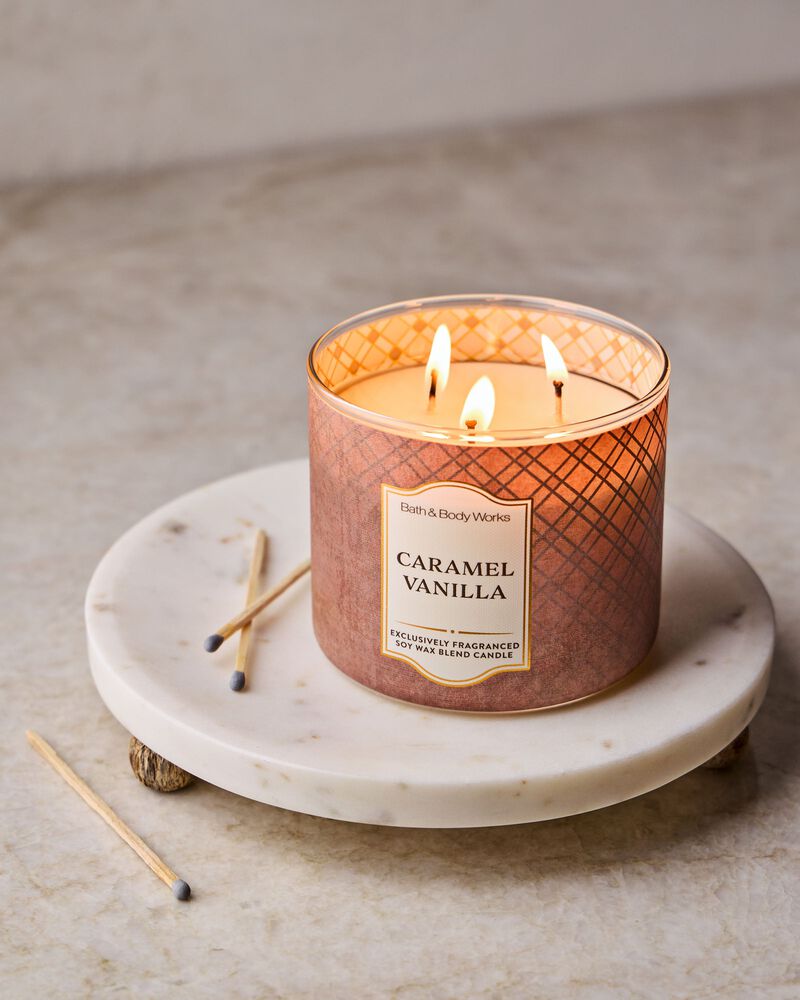 Nến 3 Bấc Caramel Vanilla 3-Wick Candle 3-Wick Candle