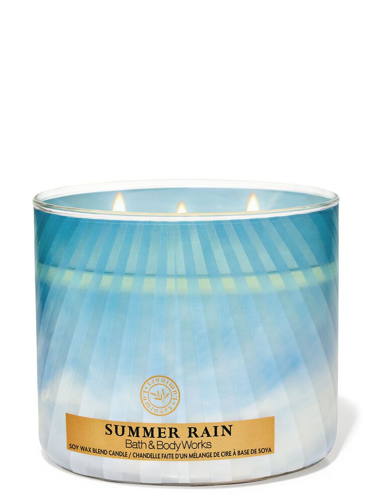 Nến 3 Bấc Summer Rain 3-Wick Candle Nến 3 Bấc