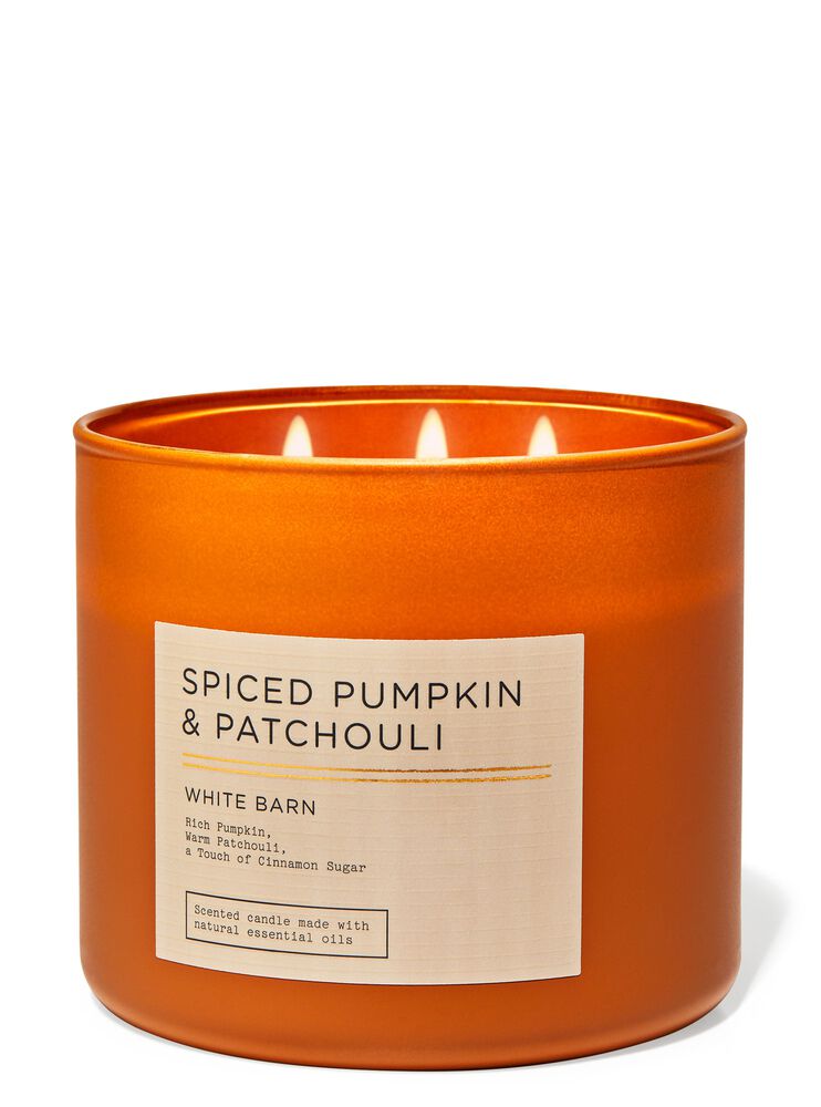 Nến 3 Bấc Spiced Pumpkin & Patchouli 3-Wick Candle Nến 3 Bấc