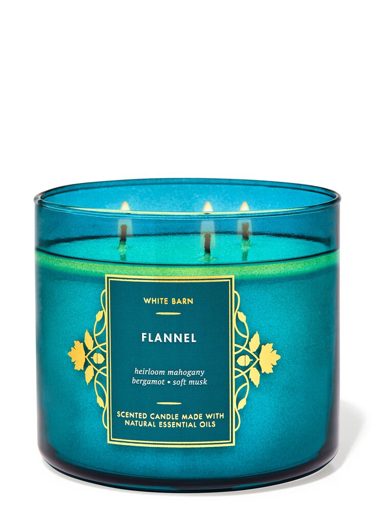 Nến 3 Bấc Flannel 3-Wick Candle Nến 3 Bấc