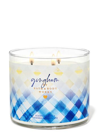 Gingham 3-Wick Candle Nến 3 tim Gingham 3-Wick Candle