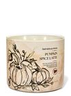 Nến 3 Bấc Pumpkin Spice Latte 3-Wick Candle image number null