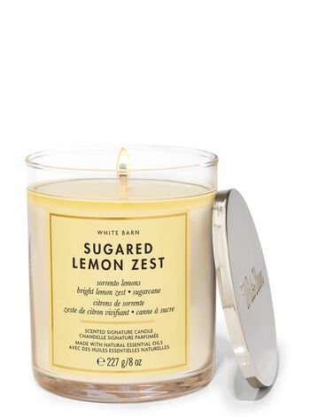 Sugared Lemon Zest Signature Single Wick Candle Nến 1 tim Sugared Lemon Zest Single Wick Candle