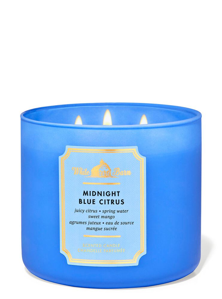 Midnight Blue Citrus 3-Wick Candle Nến 3 tim