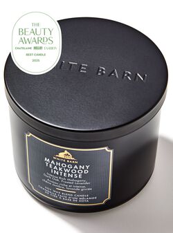 Nến 3 Bấc Mahogany Teakwood Intense 3-Wick Candle