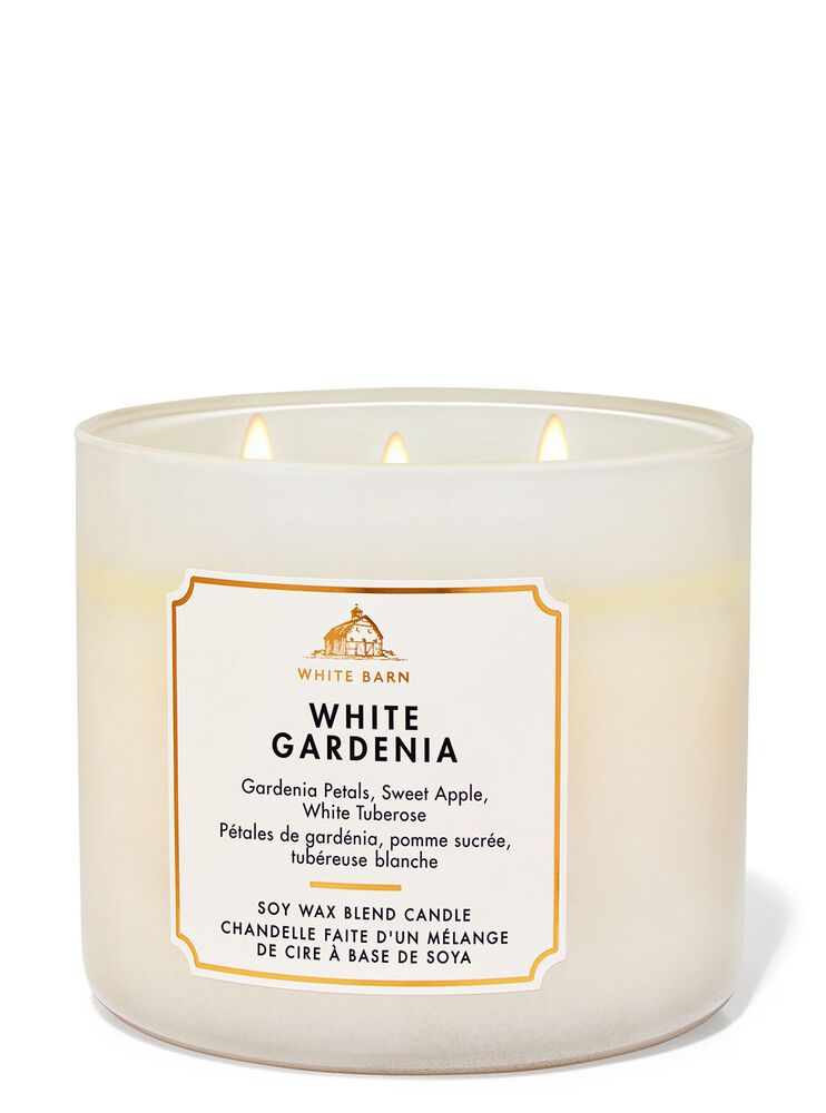 Nến 3 Bấc White Gardenia 3-Wick Candle Nến 3 Bấc