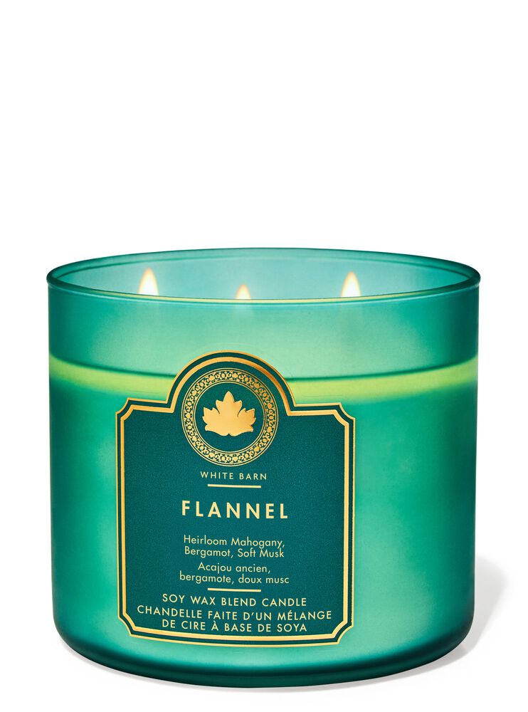 Flannel 3-Wick Candle Nến 3 Bấc