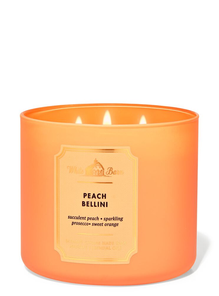 Nến 3 Bấc Peach Bellini 3-Wick Candle Nến 3 Bấc