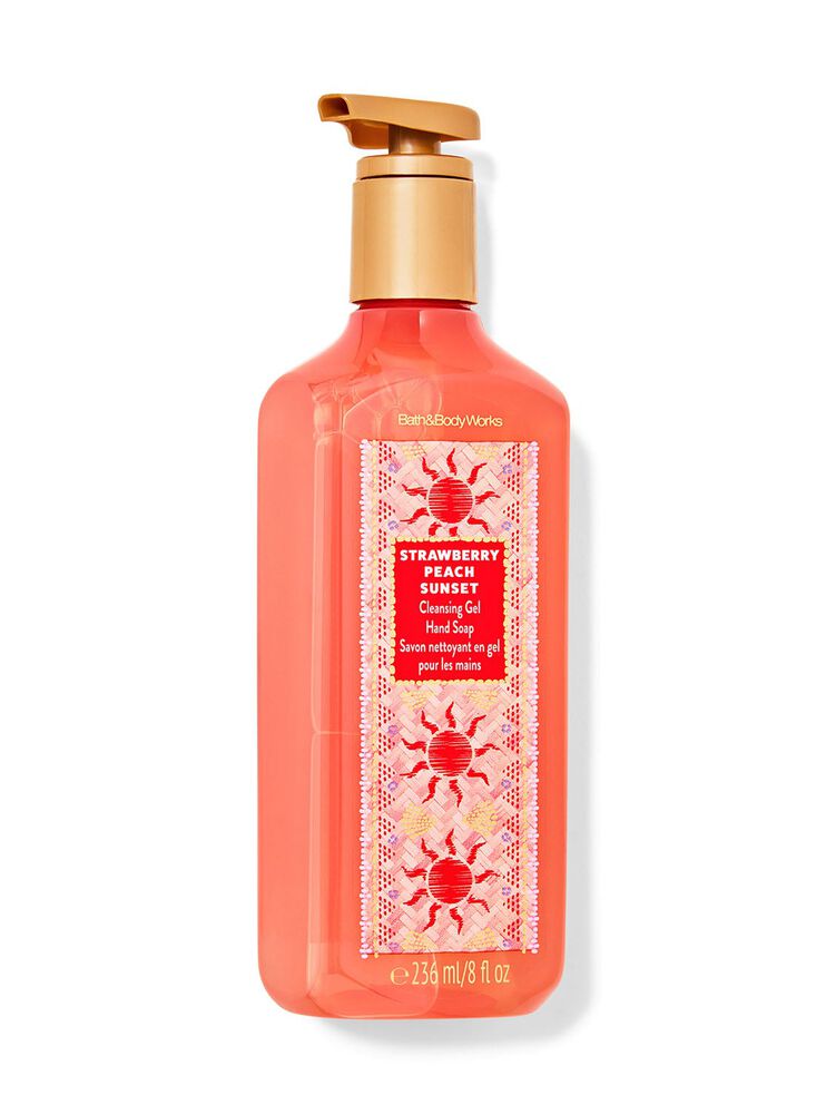 Nước Rửa Tay Dạng Gel L&agrave;m Sạch Strawberry Peach Sunset Cleansing Gel Hand Soap Nước Rửa Tay Dạng Gel