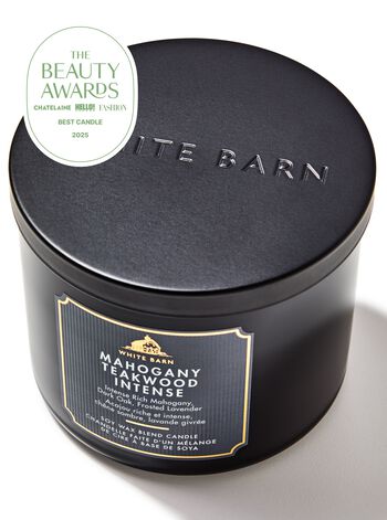 Nến 3 Bấc Mahogany Teakwood Intense 3-Wick Candle Nến 3 Bấc