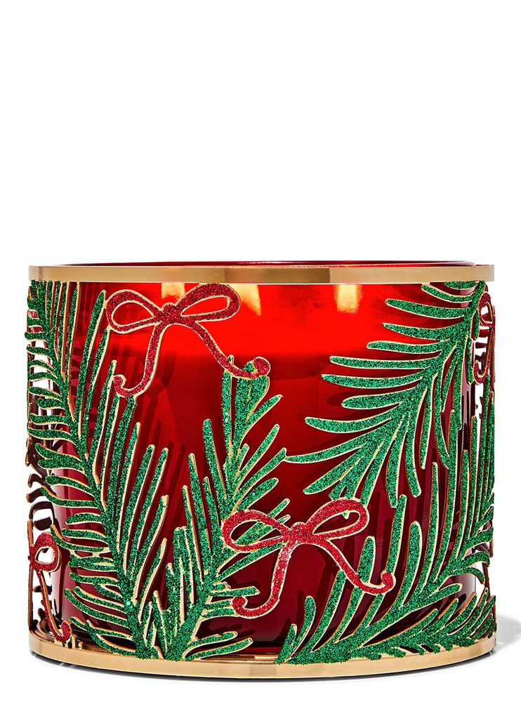Garland Bows 3-Wick Candle Holder Giá Đỡ Nến 3 Bấc