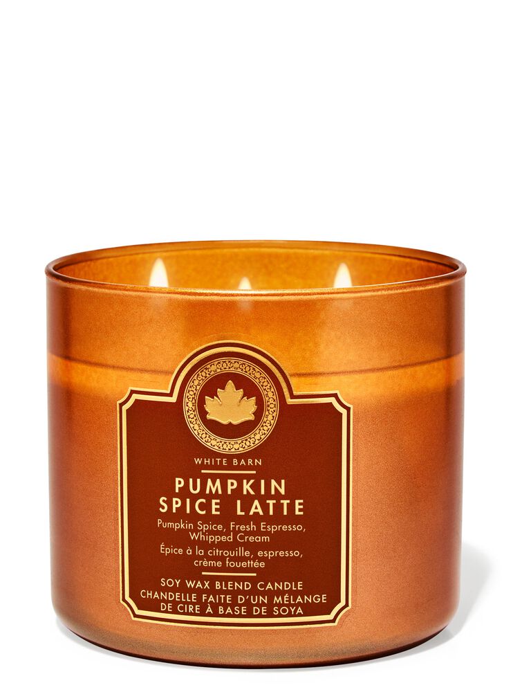Pumpkin Spice Latte 3-Wick Candle Nến 3 Bấc