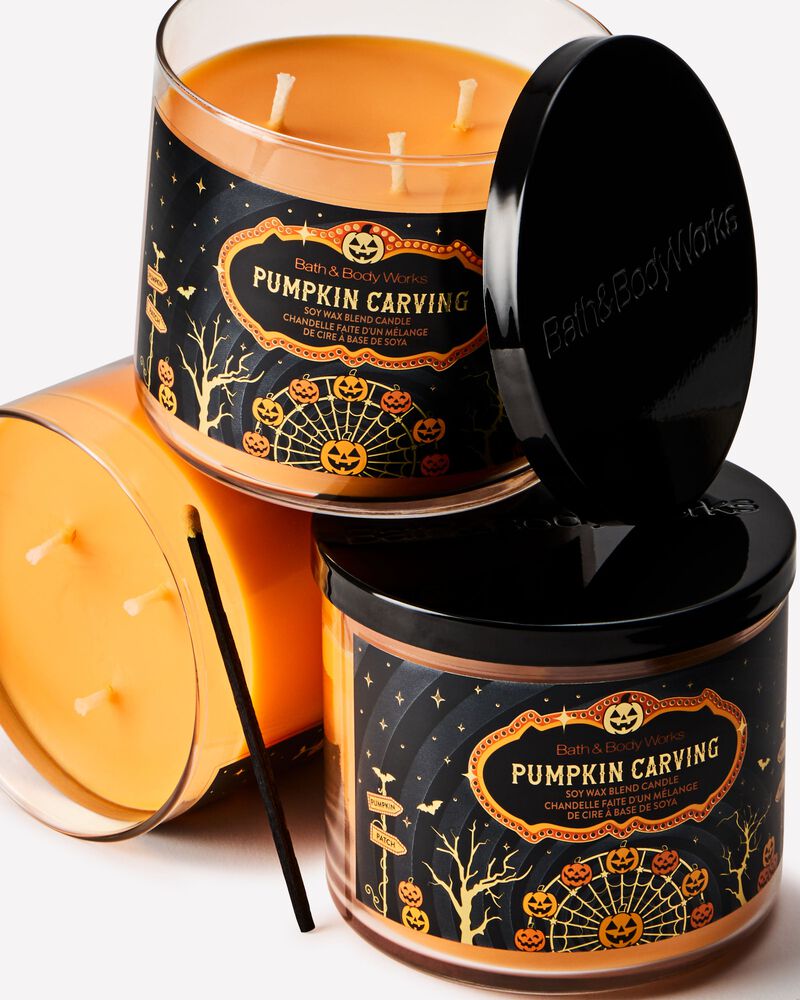 Nến 3 Bấc Pumpkin Carving 3-Wick Candle 3-Wick Candle