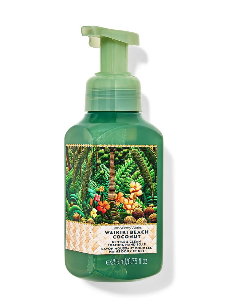 Waikiki Beach Coconut Gentle & Clean Foaming Hand Soap Xà phòng rửa tay tạo bọt nhẹ dịu & sạch