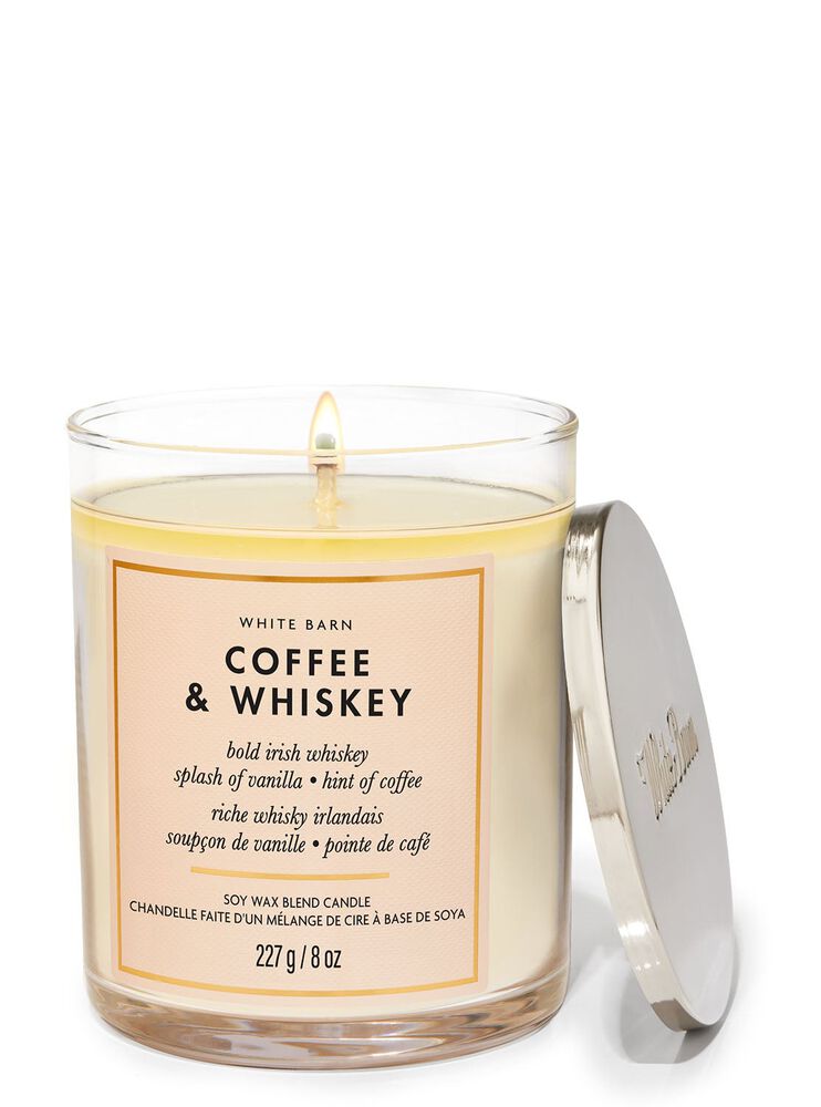 Nến 1 Bấc Coffee & Whiskey Single Wick Candle Nến 1 Bấc