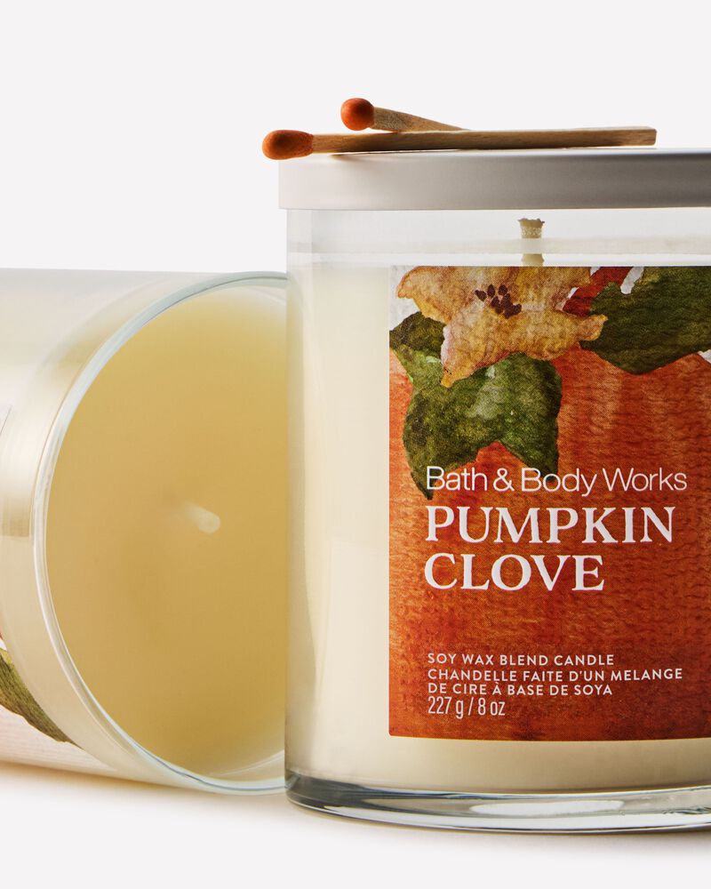 Nến 1 Bấc Pumpkin Clove Single Wick Candle Single Wick Candle