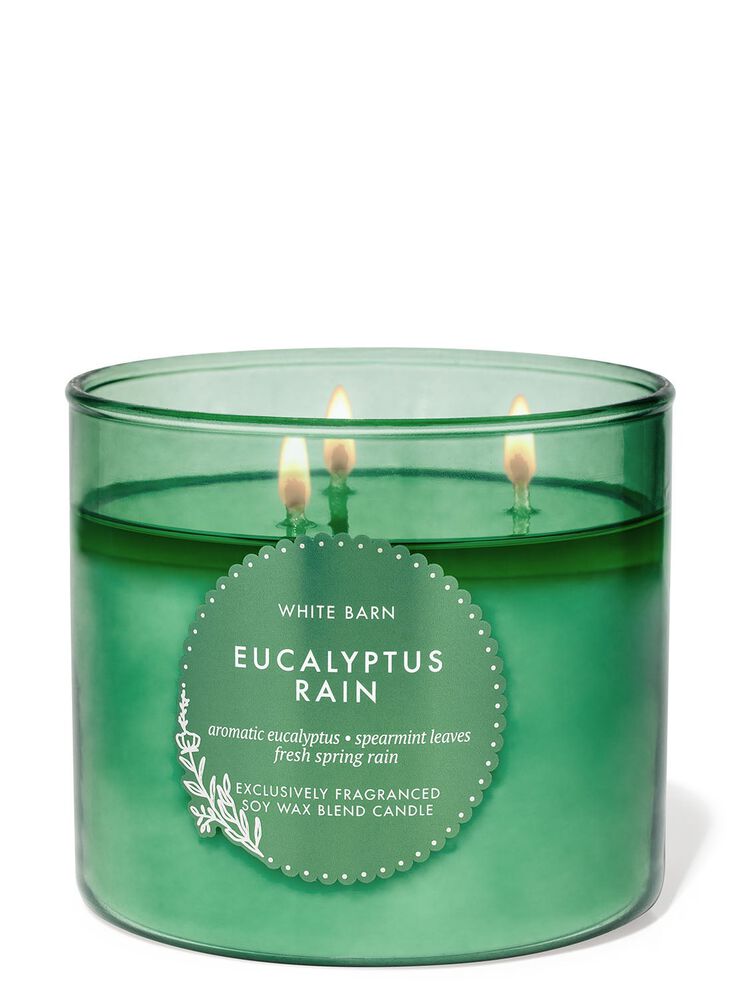 Eucalyptus Rain 3-Wick Candle Nến 3 tim