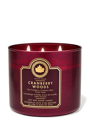 Nến 3 Bấc Cranberry Woods 3-Wick Candle Nến 3 Bấc