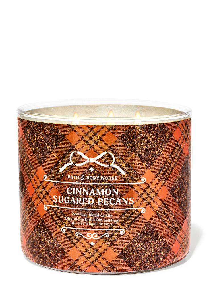 Nến 3 Bấc Cinnamon Sugared Pecans 3-Wick Candle Nến 3 Bấc