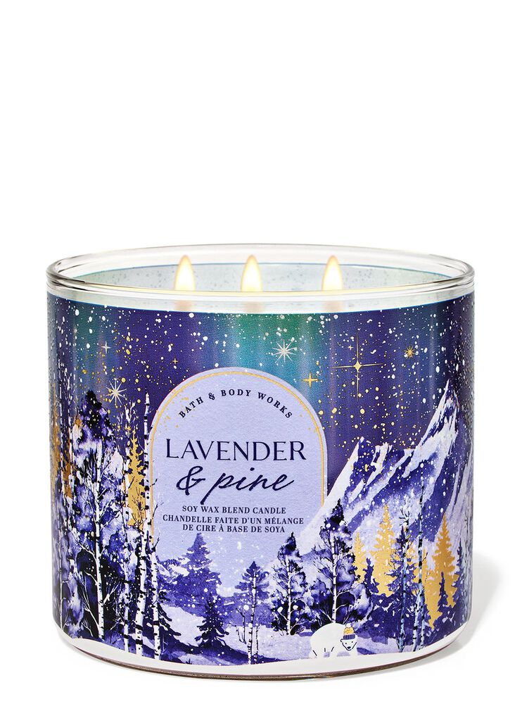 Lavender & Pine 3-Wick Candle Nến 3 Bấc