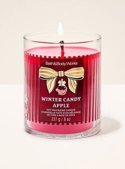 Winter Candy Apple Single Wick Candle
