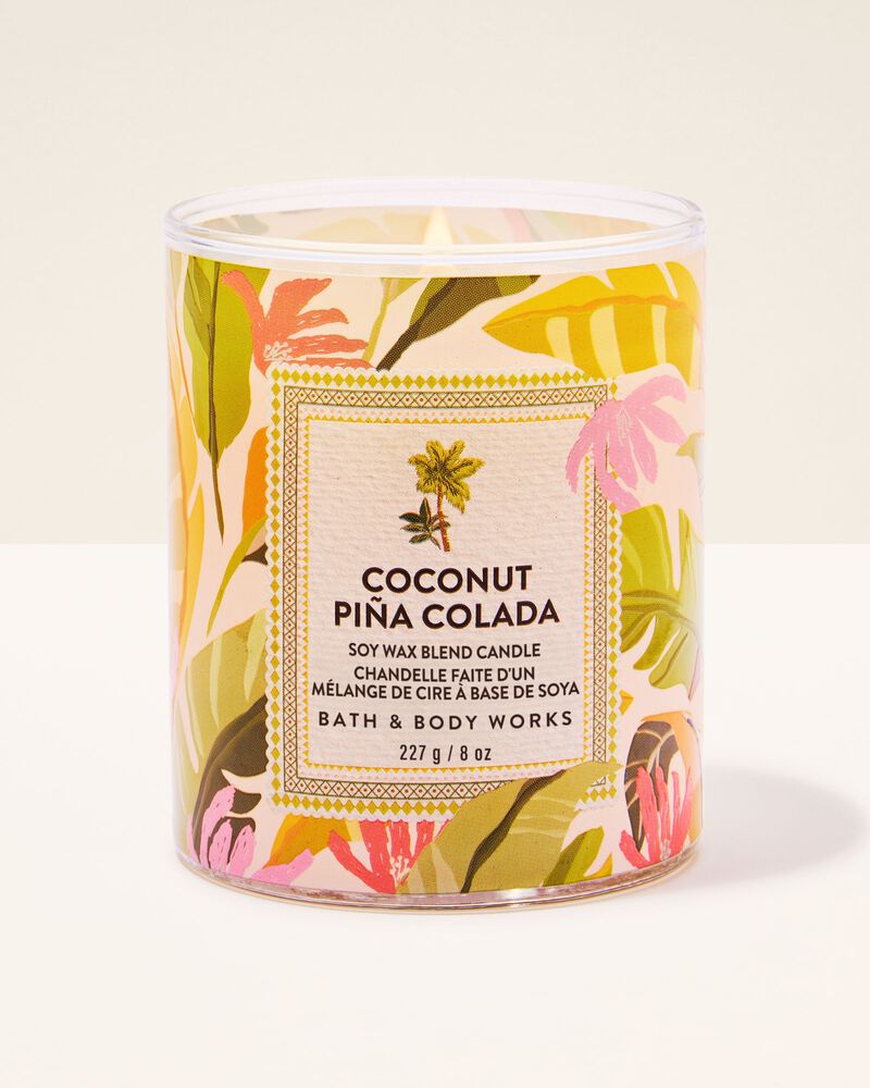 Nến 1 Bấc Coconut Pi&ntilde;a Colada Single Wick Candle Single Wick Candle