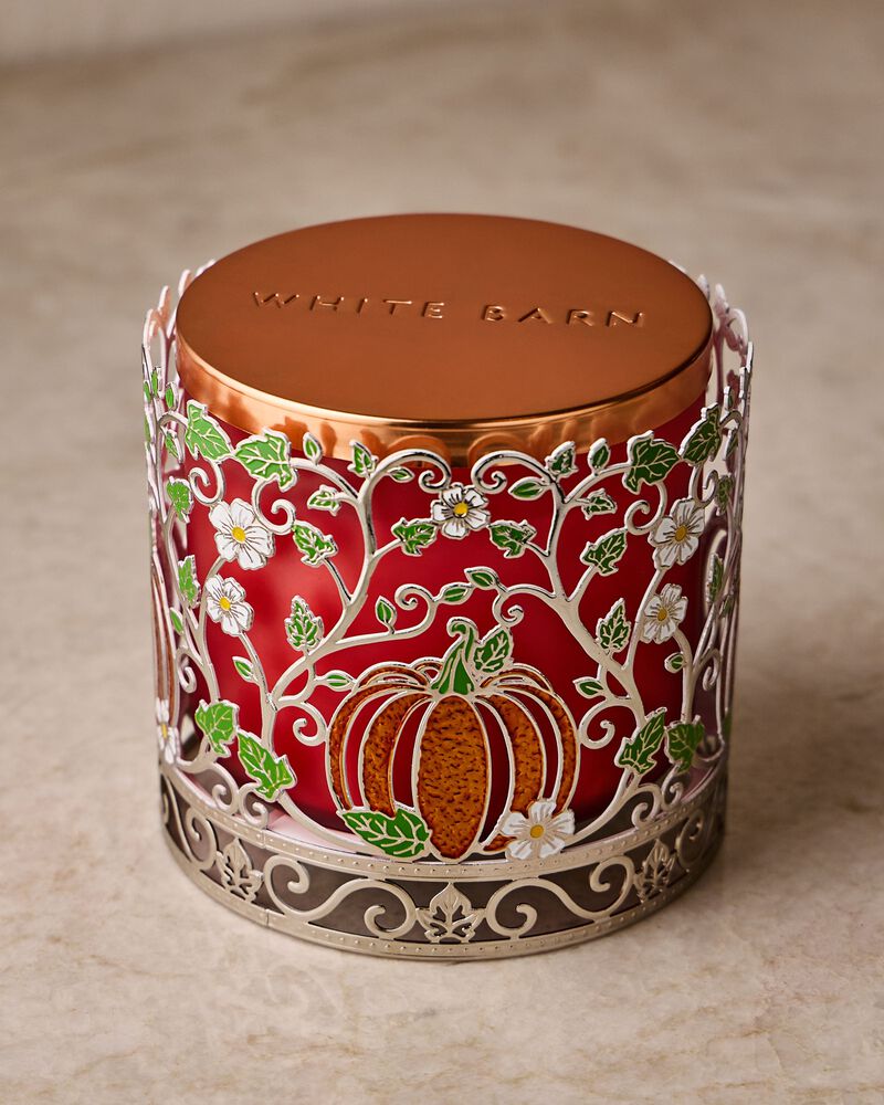 Đế Nến 3 Bấc Pretty Pumpkin Sleeve 3-Wick Candle Holder 3-Wick Candle Holder