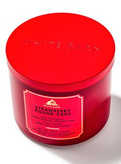 Nến 3 Bấc Strawberry Pound Cake 3-Wick Candle